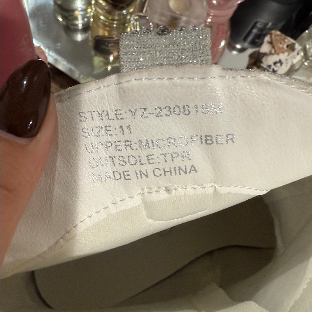 Sparkling Silver Rhinestone Boots - Picture 2 of 4